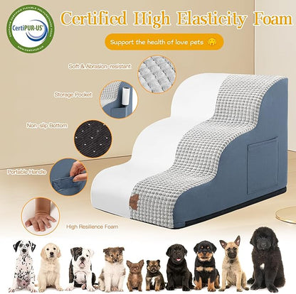 Dog Stairs for Bed and Couch 19.7”H 4 Tiers