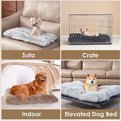 EHEYCIGA Fluffy Dog Crate Pad