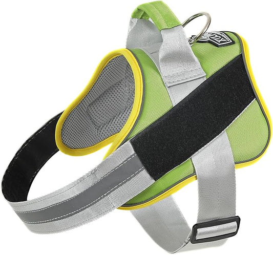 Bolux Dog Harness, No-Pull Reflective Dog Vest, Breathable Adjustable Pet Harness with Handle for Outdoor Walking - No More Pulling, Tugging or Choking (X-Small (Pack of 1), GreenYellow)