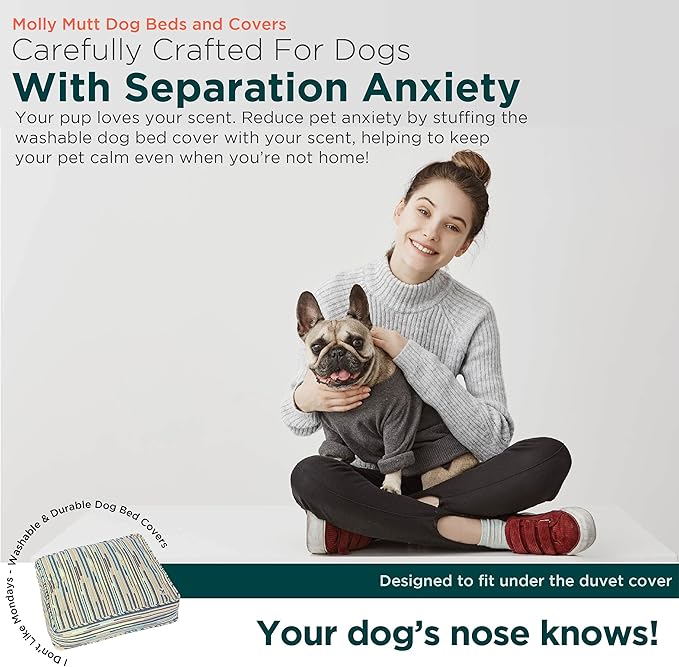 Molly Mutt Huge Dog Bed Cover 36" X45"X5"- 100% Cotton