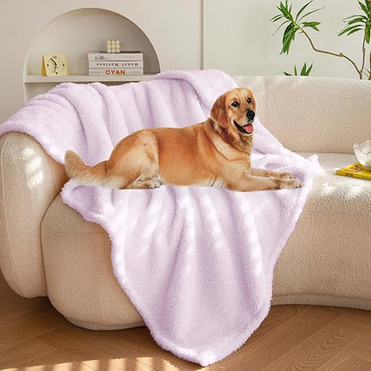 PETHUR Super Soft Dog Blankets for Large Dogs 40"x60", Purple