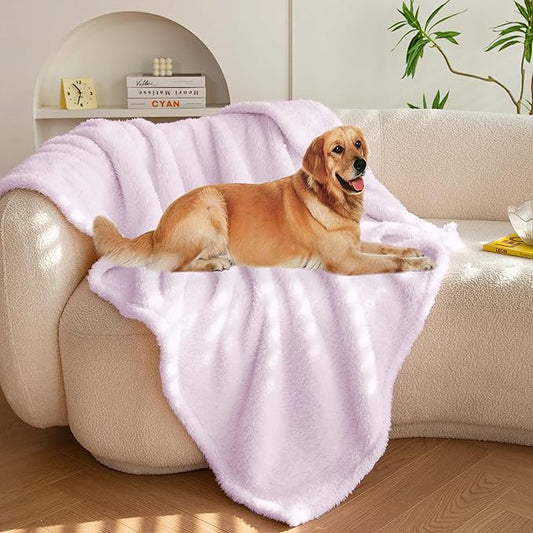 PETHUR Super Soft Dog Blankets for Large Dogs 40"x60", Purple