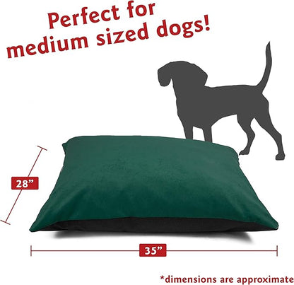 Majestic Pet Rectangle Medium Dog Bed Washable – Non Slip Comfy Pet Bed – Dog Crate Bed Super Value Pillow Dog Bed – Dog Kennel Bed for Sleeping 35 x 28 Inch