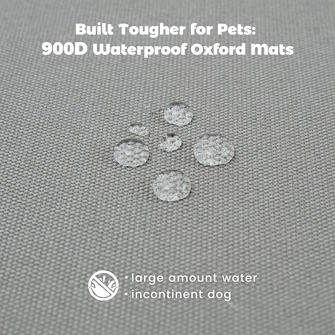 Miguel Oxford 900D Outdoor Waterproof Dog Bed for Metal Dog Crates Water-Resistant All Weather Pet Mat Durable Easy Wipe Clean Travel Indoor Outdoor Puppy Cat Crate Bed 30inch