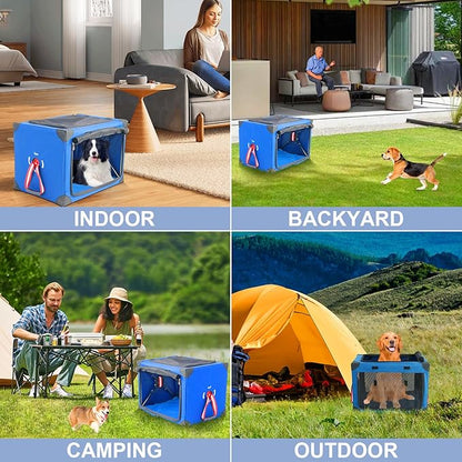 Collapsible Soft Dog Crate 19.6 x 13 Inch