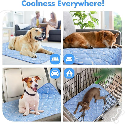 Rywell Dog Cooling Mat 2.0 24 * 18 Thicken Fiber(QMAX>0.5) for