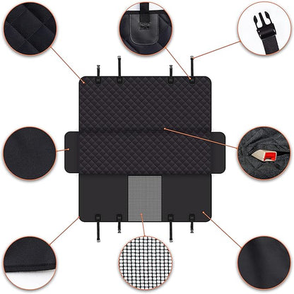 GXT Dog Back Seat Cover Protector for Cars SUV and Trucks with Mesh Window