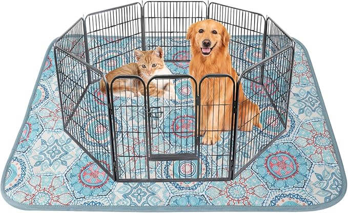 IEUUMLER Washable Pee Pads for Dogs 1 Pack EU007 (Green 63"X63"-1pcs)