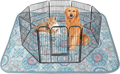 IEUUMLER Washable Pee Pads for Dogs 1 Pack EU007 (Green 63"X63"-1pcs)