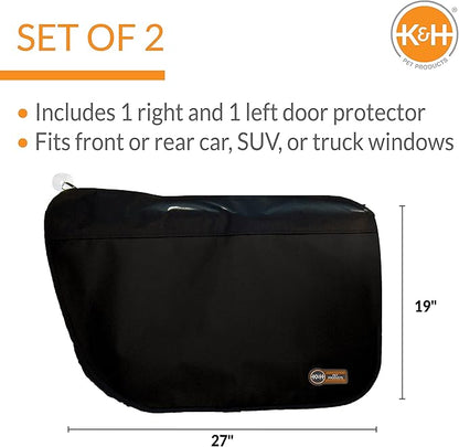 K&H Pet Products Vehicle Door Protector Black 2 Packs