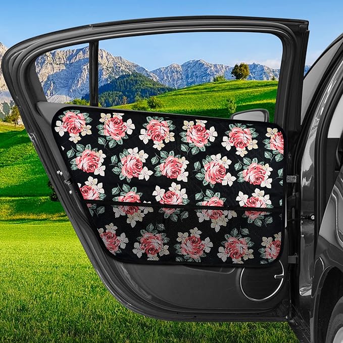 Dog Car Door Cover Car Door Protector Cover from Dog Scratching with Pockets 2 Pack