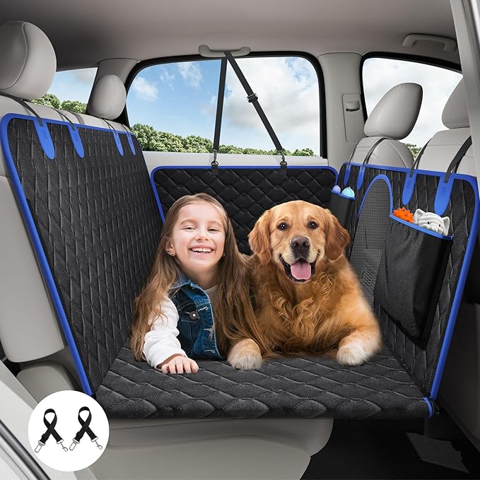 Dog Car Seat Cover for Back Seat 330lbs Waterproof