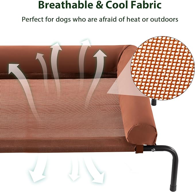 RRPETHOME Extra Large Elevated Cooling Dog Bed