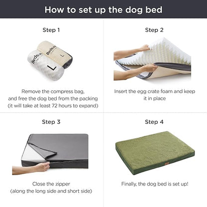 Bedsure Large Dog Beds for Large Dogs 75 lbs,