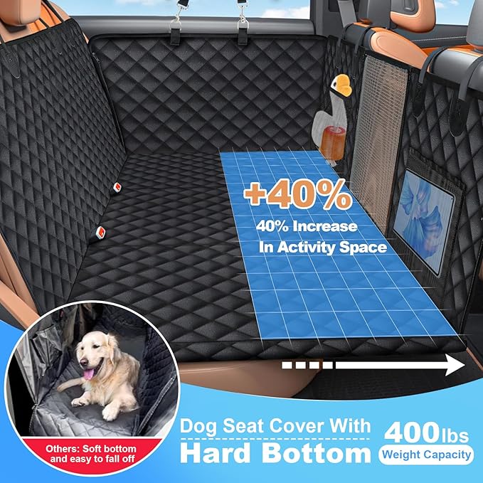 Wn's Day Dog Car Seat Cover for Back Seat