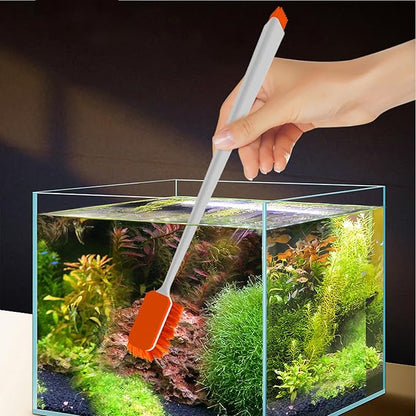 Small Fish Tank Cleaner - Algae Scraper for Glass Aquariums - Aquarium Brush & Scrubber Tool Adapted for Cleaning Glass and Acrylic Aquariums.