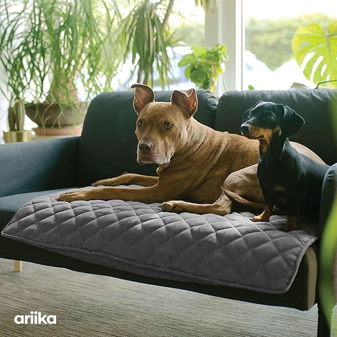 ariika Waterproof Dog Sofa Mat - Durable, Scratch-Resistant - Eco-Friendly Polyester & Cotton Mix, Odor-Free, Ideal for All Breeds - Dog Bed Protector for Sofa, Couch, Floor, Car Seats and Bed