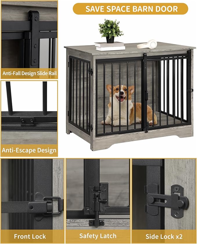 Dog Crate Furniture 32" Double