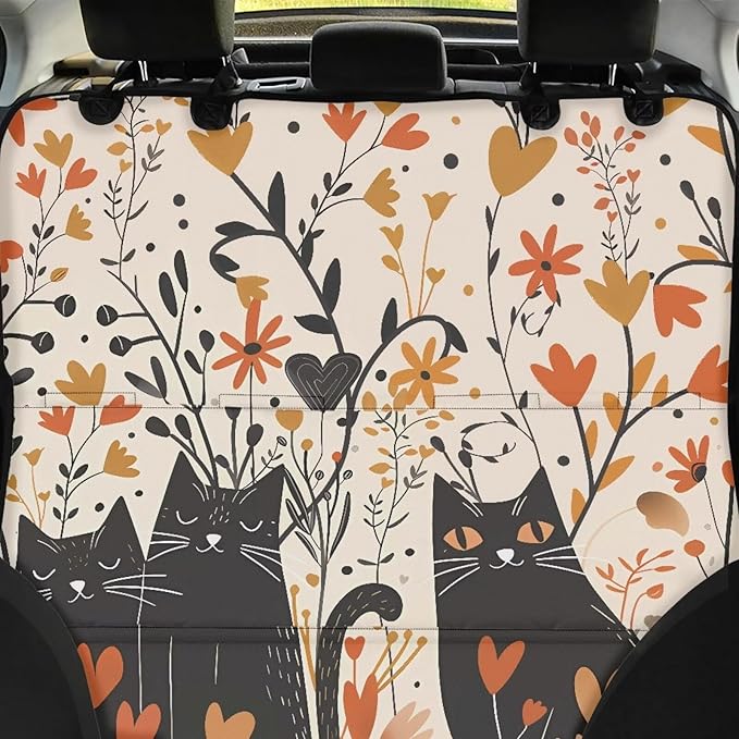 AFPANQZ Floral Cat Car Dog Cat Seat Cover