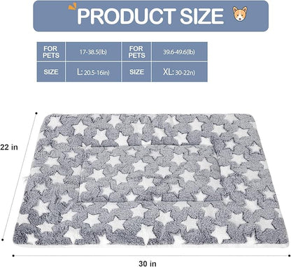 Soft Flannel Thickened Pet Soft Fleece Pad Pet (22 * 30in X-Large)