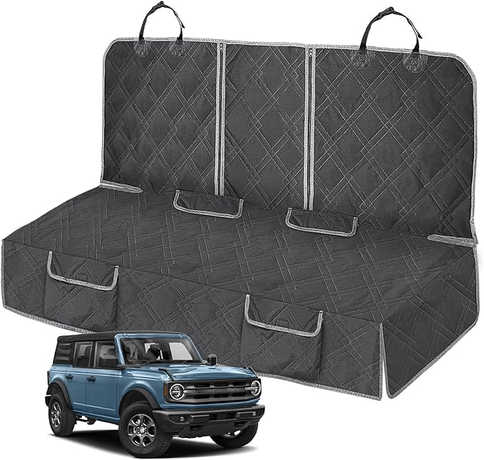 Dog Car Seat Cover Compatible with Ford Bronco 2021-2024 600D Heavy