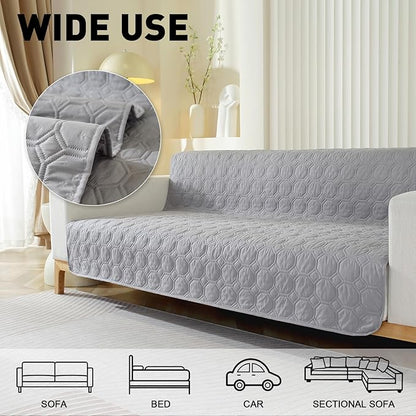 SYSLOON Waterproof Dog Bed Cover Sofa,Car,82"x82",Light Grey