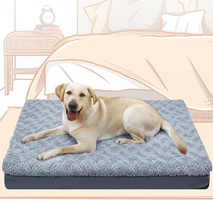 Supet Washable Orthopedic Dog Bed for Medium Large Dogs