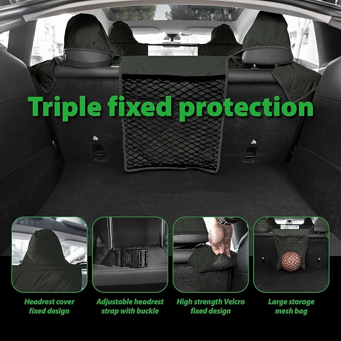 Dog Car Seat Cover for Tesla Model Y 100% Waterproof