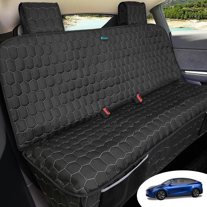 Dog Seat Covers for Tesla Model Y Back Seat Cover for Kids