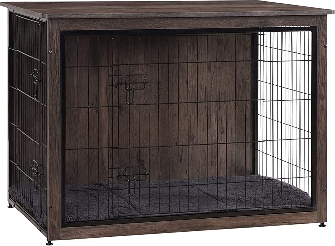 DWANTON Dog Crate Furniture with Cushion 43.3" L,