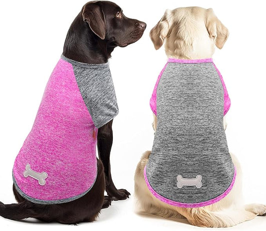 KYEESE Dog Shirts Quick Dry 2 Pack Breathable