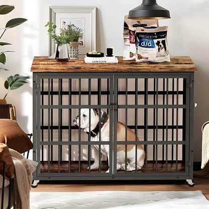 NicBex Dog Crate Furniture 38.4" L