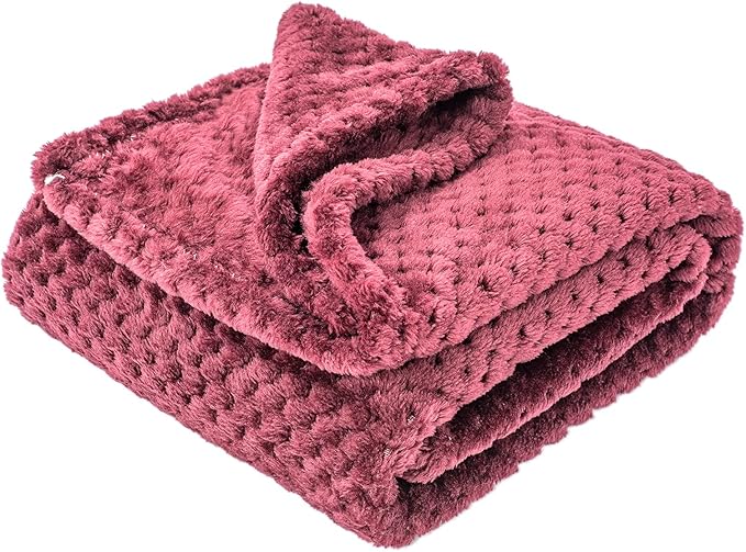 Dog Blanket or Cat Blanket or Pet Blanket (L/40" x 48", Ruby
