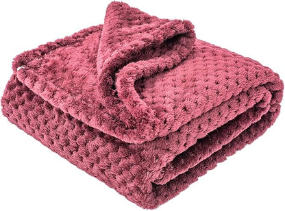 Dog Blanket or Cat Blanket or Pet Blanket (L/40" x 48", Ruby