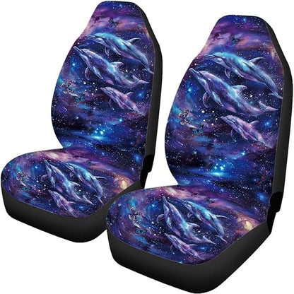 Galaxy Dolphin Seat Covers for Cars Full Set