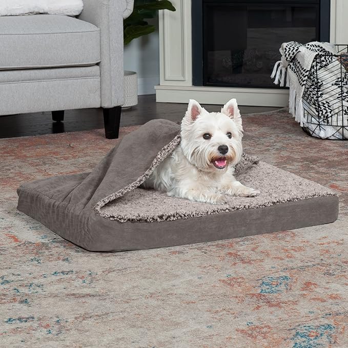 Furhaven Orthopedic Dog Bed for Medium/Small Dogs w/ Removable Washable Cover 35 lbs