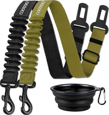 COOYOO Dog Seat Belt 3 Piece