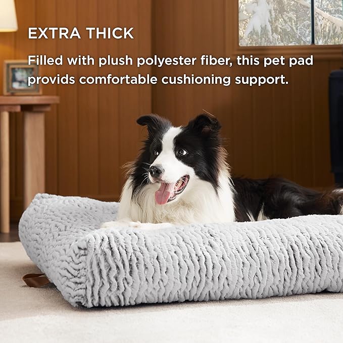 Bedsure Big Dog Bed for Crate 48" x 29", Light