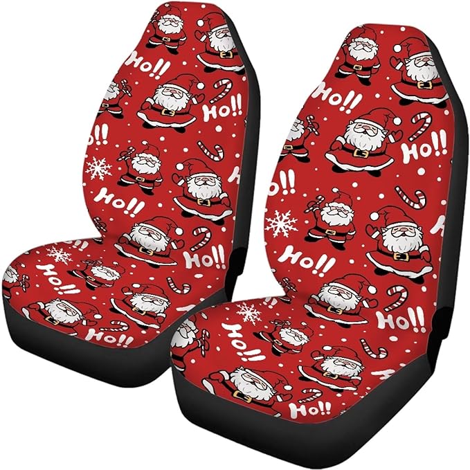 Christmas Snata Hoho Seat Covers for Cars Full
