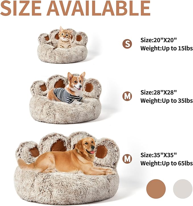 Calming Cat & Dog Bed (35”)