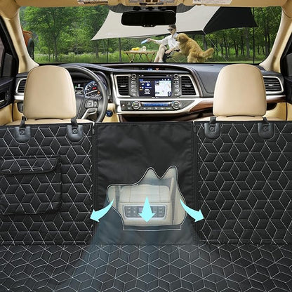 Dog Seat Covers for SUV Back Seat 100%Waterproof Dog SUV,600D Heavy