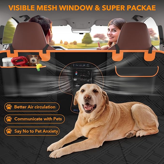 Back Seat Extender for Dogs 400LB Foldable