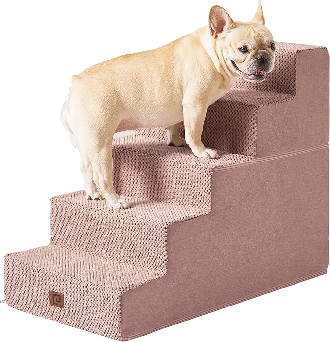 EHEYCIGA Dog Stairs for High Bed 22.5”H 5-Step Dog