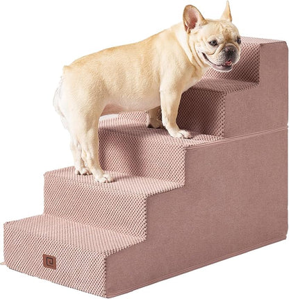 EHEYCIGA Dog Stairs for High Bed 22.5”H 5-Step Dog