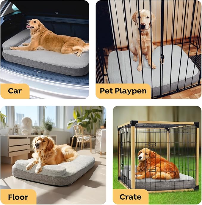 Veehoo Orthopedic Dog Bed for Medium Large Sized Dogs 60 lbs,