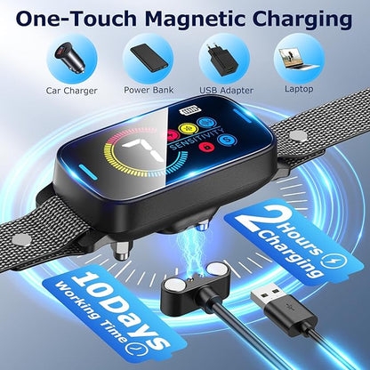 Bark Collar for Large Medium Dogs Smart Ultrasonic 7 Sensitivity