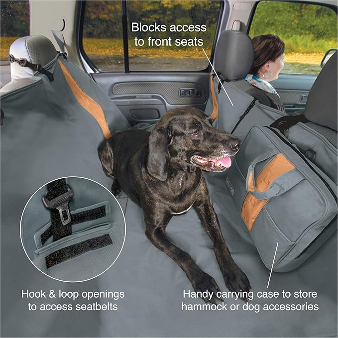 Kurgo Rover Dog Hammock Car Seat Cover for Pets 55" Wide