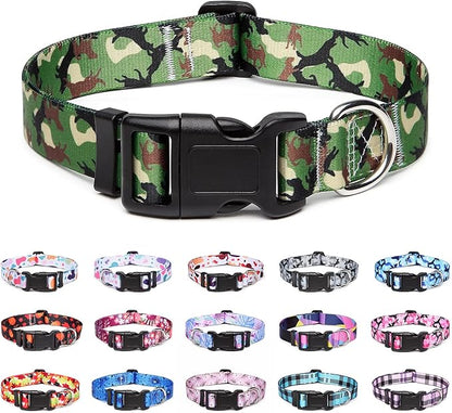 Adjustable Dog Collar with Patterns