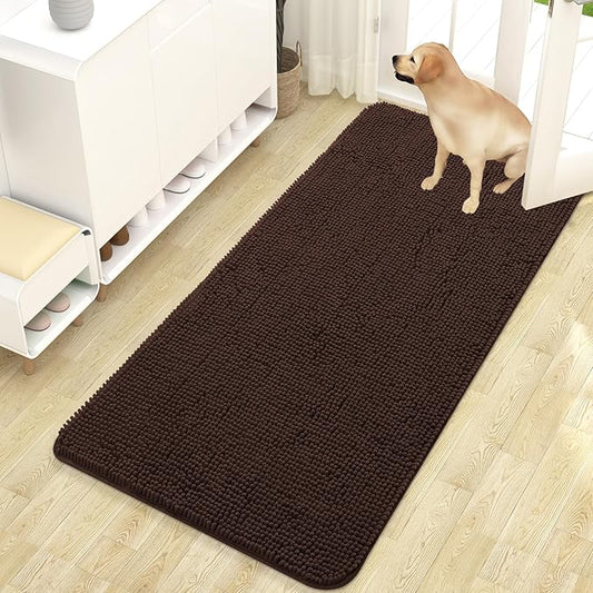 OLANLY Dog Door Mat for Muddy Paws 47x24