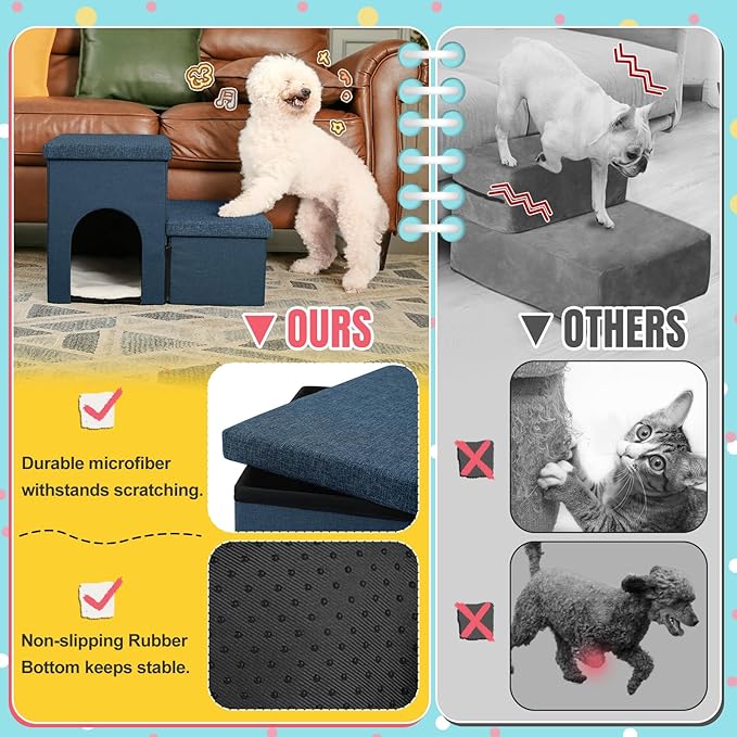 Dog Stairs for High Beds 22 inches(3